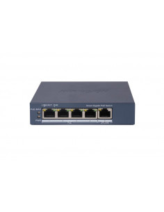 HIKVISION SWITCH L2, SMART MANAGED, 4 GIGABIT RJ45 POE PORTS, 1 GIGABIT RJ45 PORT, 802.3AF/AT, POE P