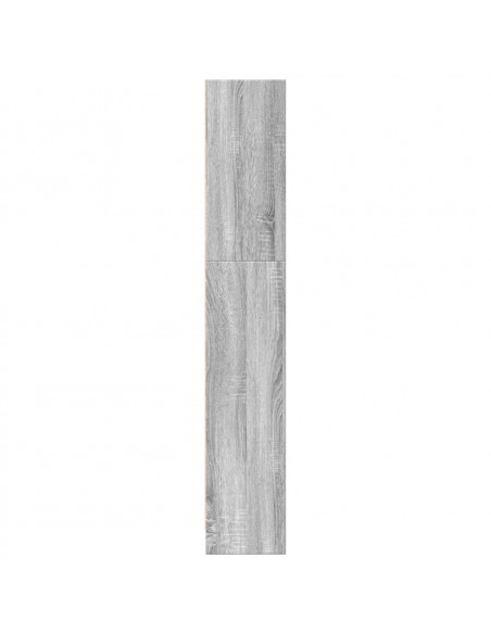 Libreria Grigio Sonoma 80x24x143 cm in Legno Multistrato