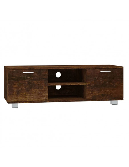 Mobile TV Rovere Fumo 120x40,5x35 cm in Legno Multistrato