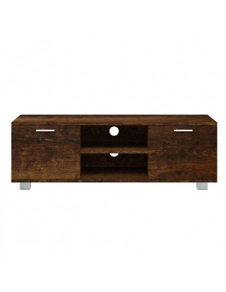 Mobile TV Rovere Fumo 120x40,5x35 cm in Legno Multistrato