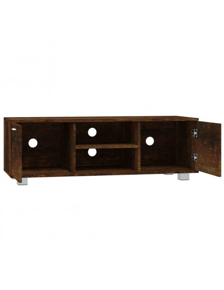 Mobile TV Rovere Fumo 120x40,5x35 cm in Legno Multistrato