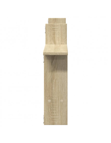Mensole Parete 2pz Rovere Sonoma 50x12x50 cm in Truciolato