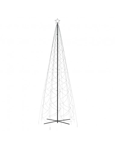 Albero di Natale a Cono Bianco Freddo 1400 LED 160x500 cm