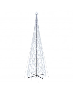 Albero di Natale a Cono Bianco Freddo 3000 LED 230x800 cm 2
