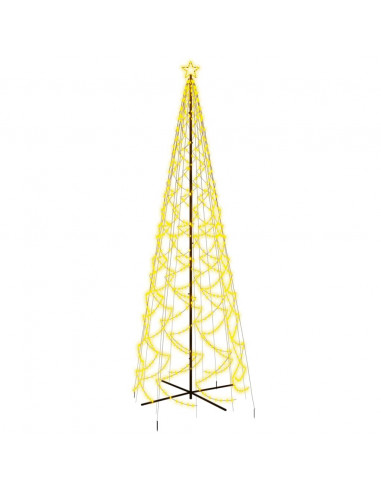 Albero di Natale a Cono Bianco Caldo 1400 LED 160x500 cm