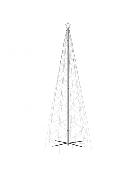 Albero di Natale a Cono Bianco Caldo 1400 LED 160x500 cm