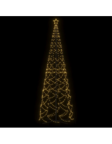 Albero di Natale a Cono Bianco Caldo 1400 LED 160x500 cm