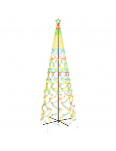 Albero di Natale a Cono Colorato 1400 LED 160x500 cm 2