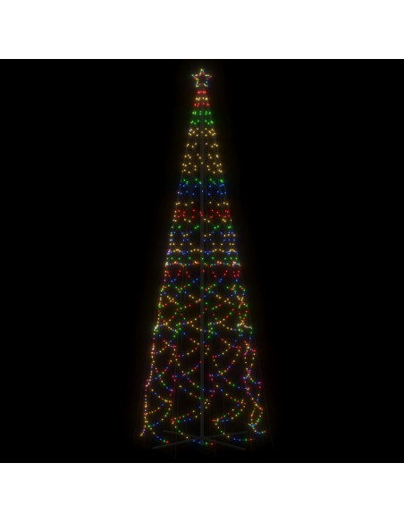 Albero di Natale a Cono Colorato 1400 LED 160x500 cm
