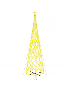 Albero di Natale a Cono Bianco Caldo 3000 LED 230x800 cm 2