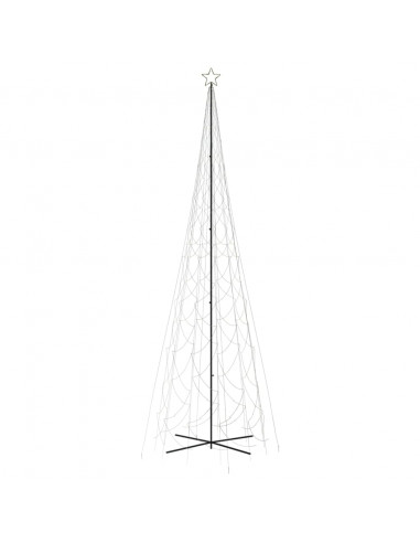 Albero di Natale a Cono Bianco Caldo 3000 LED 230x800 cm