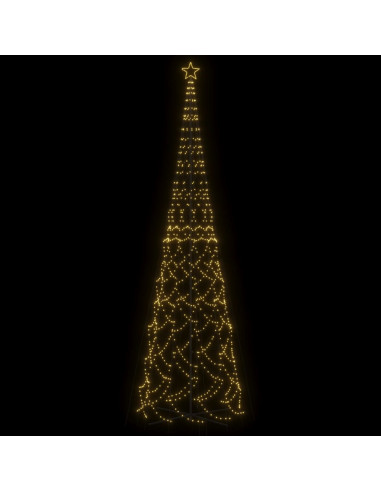 Albero di Natale a Cono Bianco Caldo 3000 LED 230x800 cm