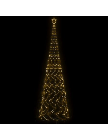 Albero di Natale a Cono Bianco Caldo 3000 LED 230x800 cm