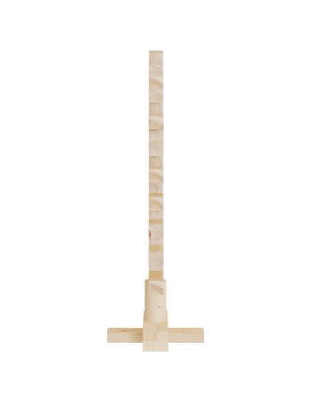 Albero di Natale Decorativo in Legno 60 cm Legno Massello Pino