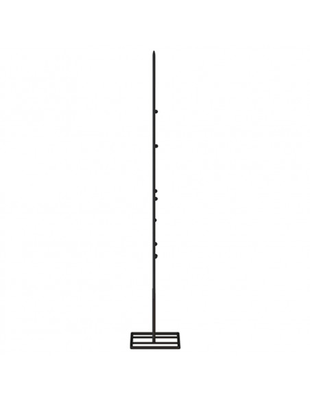 Albero di Natale Decorativo in Metallo Nero 60 cm