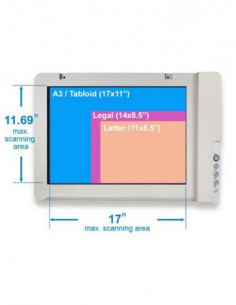 SCANNER PLUSTEK OPTICSLIM 1680 A3 1200DPI  MAC SUPPORT