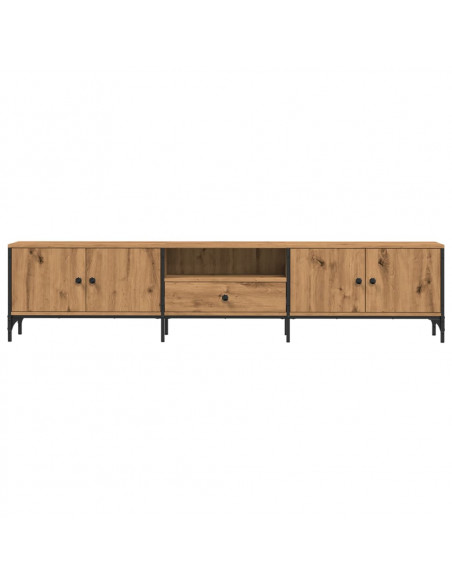 Mobile TV Cassetto Rovere Artigianale 200x25x44cm in Truciolato
