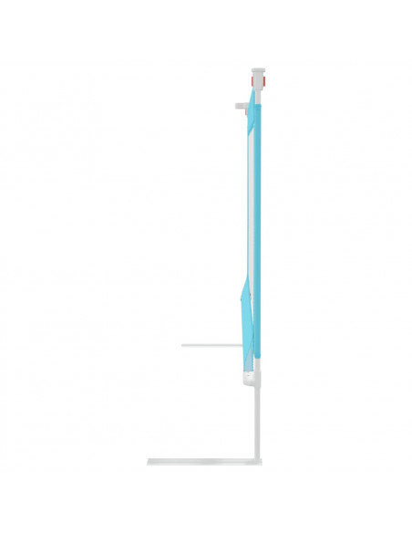 Sponda Letto di Sicurezza per Bambini Blu 200x25 cm in Tessuto