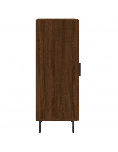 Credenza Rovere Marrone 34,5x34x90 cm in Legno Multistrato 2