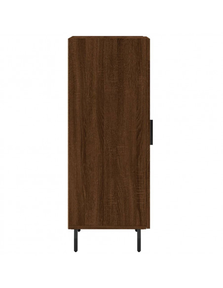 Credenza Rovere Marrone 34,5x34x90 cm in Legno Multistrato