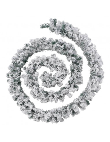 Ghirlanda Natalizia con Luci a LED 5 m in PVC Verde