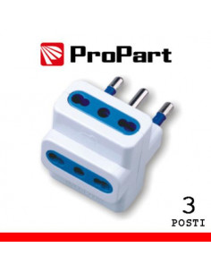 PROPART ADATTATORE 3POS BIPASSO SPINA16A POLYBAG