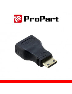 PROPART ADATTATORE SPINA HDMI MINI(TIPO C)Â"PRESA HDMI(19PIN) DORATO