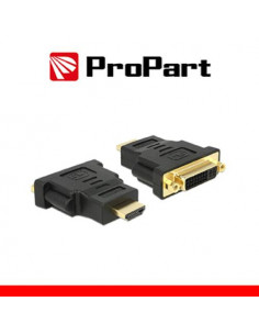 PROPART ADATT. SPINA HDMI(19PIN)-PRESA DVI-D DUAL LINK(24+5) DORATO