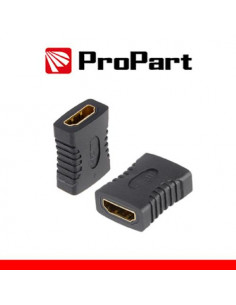 PROPART ADATTATORE PRESA HDMI (19PIN) Â" PRESA HDMI (19PIN) DORATO