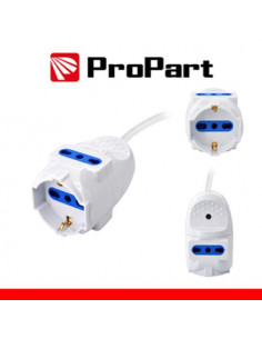 Propart Prolunga lineare con Multipresa volante 3 posti Spina 2P+T
