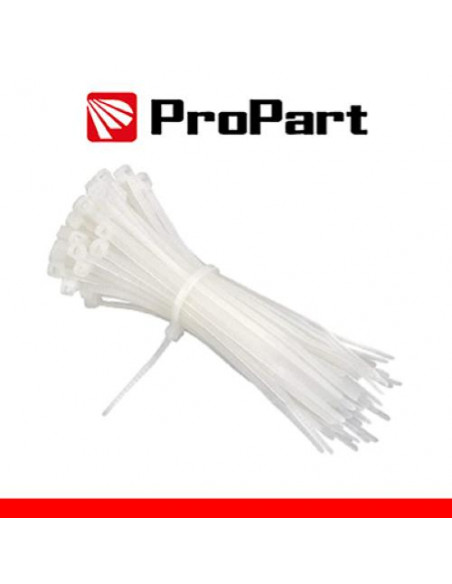PROPART FASCETTE ELETTRICISTA NYLON 2,5X100MM BIANCA 100PZ