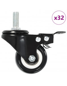 Ruote Girevoli con Freni 32 pz 50 mm 2