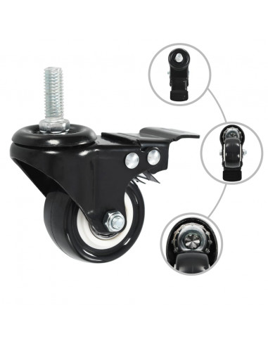 Ruote Girevoli con Freni 32 pz 50 mm