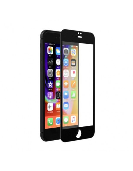PELLICOLA VETRO TEMPERATO FULL 0.18 MM PER IPHONE 7 / 8 NERA