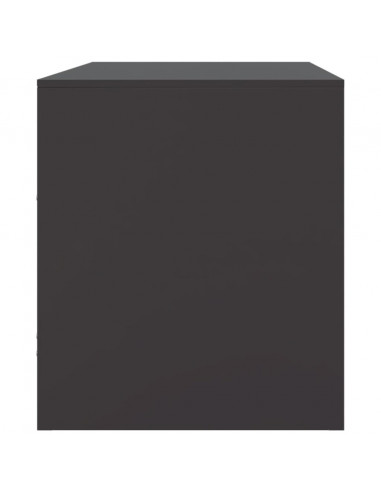 Mobili TV 2 pz Neri 67x39x44 cm in Acciaio