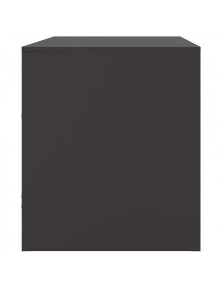 Mobili TV 2 pz Neri 67x39x44 cm in Acciaio