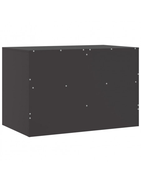 Mobili TV 2 pz Neri 67x39x44 cm in Acciaio
