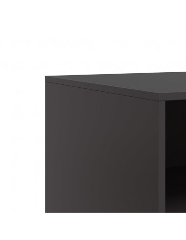 Mobili TV 2 pz Neri 67x39x44 cm in Acciaio