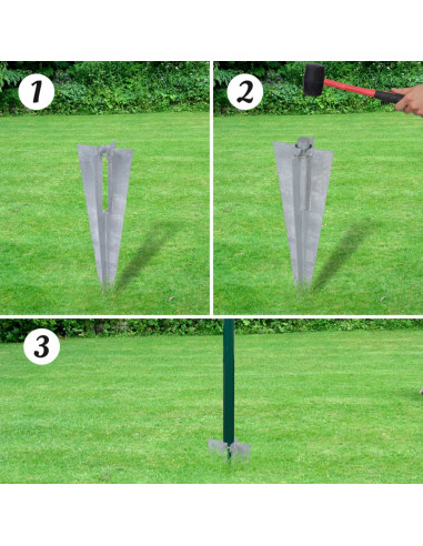 Recinzione Europea in Acciaio 25 x 1,2 m Verde