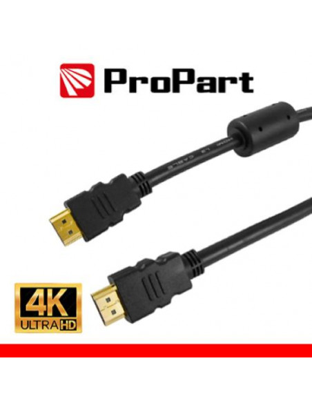 PROPART CAVO HDMI 2.0 HIGH SPEED 4K 3D ETHERNET 5M SP-SP + FILTR NER