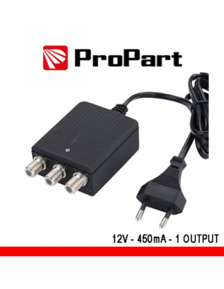 PROPART ALIMENTATORE PER AMPLIFICATORI D'ANTENNATV 12V 450MA 2USCITE