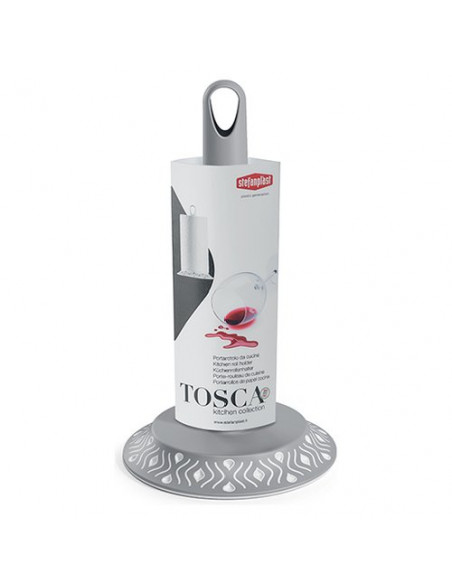 Porta rotolo cucina Stefanplast 55302 TWIST Grigio