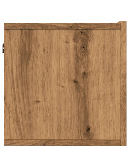 Mobili TV a Parete 2pz Rovere Artigianale 100x30x30 cm