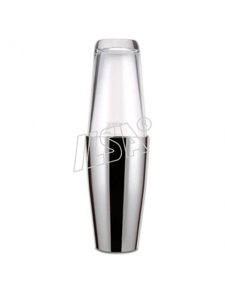 Shaker Ilsa 4165050 BOSTON Con Bicchiere Acciaio lucido