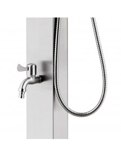 Doccia da Giardino 220 cm in Acciaio Inossidabile
