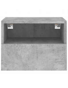 Mobile TV a Parete Grigio Cemento 40x30x30 cm Legno Multistrato 2
