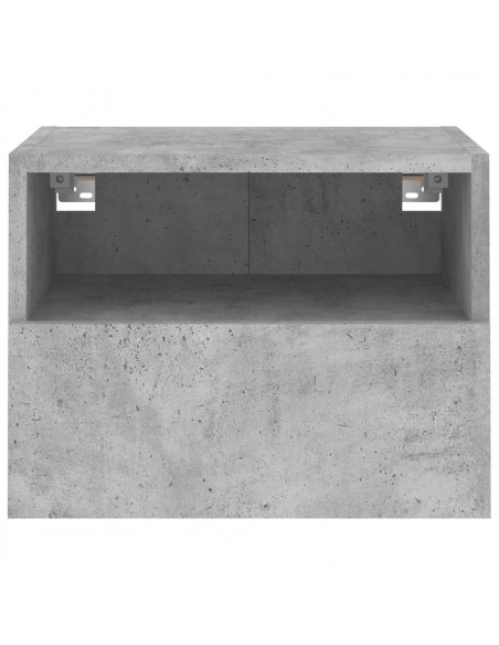 Mobile TV a Parete Grigio Cemento 40x30x30 cm Legno Multistrato