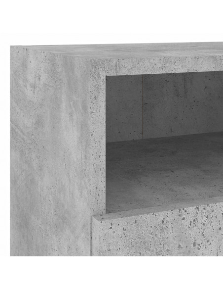 Mobile TV a Parete Grigio Cemento 40x30x30 cm Legno Multistrato