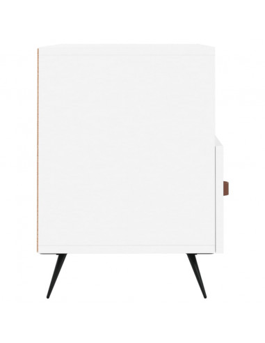 Mobile Porta TV Bianco 80x36x50 cm in Legno Multistrato