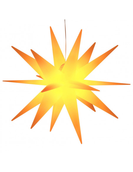 Luce di Natale con LED Pieghevole Gialla 100 cm